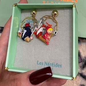 Les Nereides Little red riding hood earrings